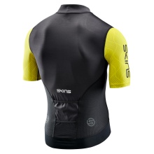 Skins Koszulka rowerowa Cycle Elite Jersey (Zamek błyskawiczny z przodu, szybkoschnąca) czarna/żółta męska