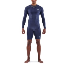 Skins Funkcjonalna bielizna termoaktywna Longsleeve 3-Series (dopasowana) granatowa męska