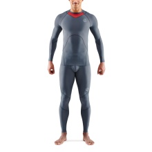 Skins Funkcjonalna bielizna termoaktywna z długim rękawem 3-Series (dopasowana) w kolorze węgorzowym dla mężczyzn