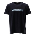 Spalding T-shirt rekreacyjne z logo SS23 (bawełna) granatowy męski