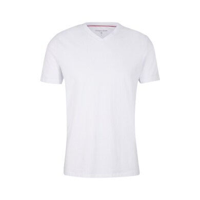 STRELLSON T-shirt V-Neck (2-pak) biały męski - 2 sztuki