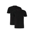 STRELLSON T-shirt V-Neck (2-pack) czarny męski - 2 sztuki