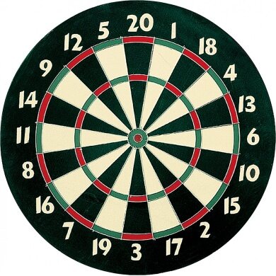 Sunflex Tarcza do Darta Deluxe z 6 Dartami (Tarcza do Darta z papieru w rozmiarze turniejowym)