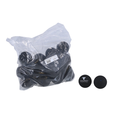 Talbot Torro Squashball (1 niebieska kropka, szybkość szybka) czarny - 25 piłek w polibag.