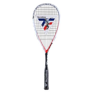 Tecnifibre Rakieta do squasha Carboflex 130 Airshaft 130g/wyważona na głowę czarna/biała - naciągnięta -