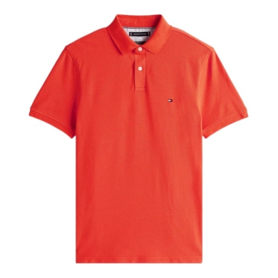 Polo sportowe Tommy Hilfiger 1985 Regular Fit Pique (bawełna) pomarańczowo-czerwone męskie