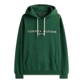 Hoodie Tommy Hilfiger Flex-Fleece z logo (mieszanka bawełny) zielony męski