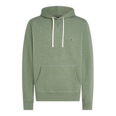 Tommy Hilfiger bluza z kapturem Essential Seasonal Fleece (mieszanka bawełny) zielona męska