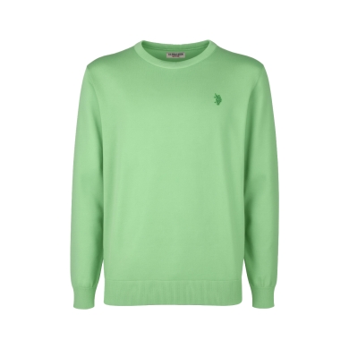 U.S. Polo Assn. Sweter Crewneck US16859 (100% bawełna) szałwiowy męski