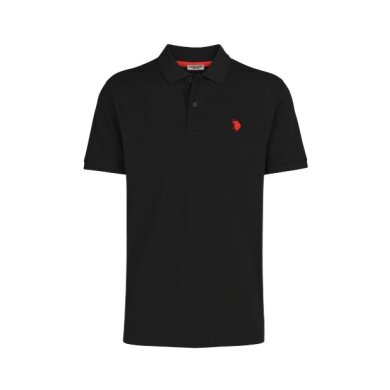 U.S. Polo Assn. Polo sportowe US16147 (bawełna) czarne męskie