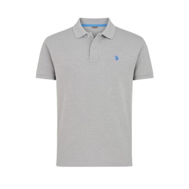 U.S. Polo Assn. Polo sportowe US16147 (bawełna) szare męskie