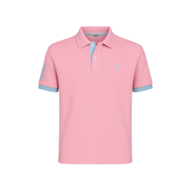 U.S. Polo Assn. Polo sportowe US16927 (100% bawełna) jasnoróżowy mężczyzna