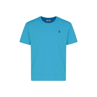 U.S. Polo Assn. T-shirt casual US16821 (bawełna) oceanblue męski