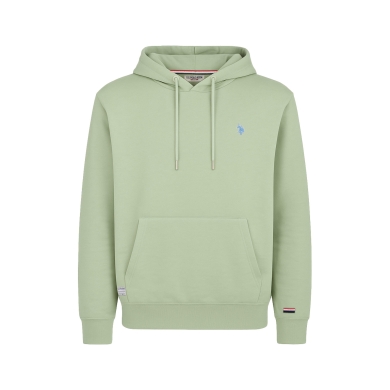 U.S. Polo Assn. Bluza z kapturem Sweat Hoodie Garment Dyed (100% bawełna) zielona męska