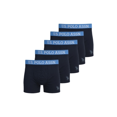 U.S. Polo Assn. Boksershorts US16133 (bawełna) czarne męskie - 5 sztuk