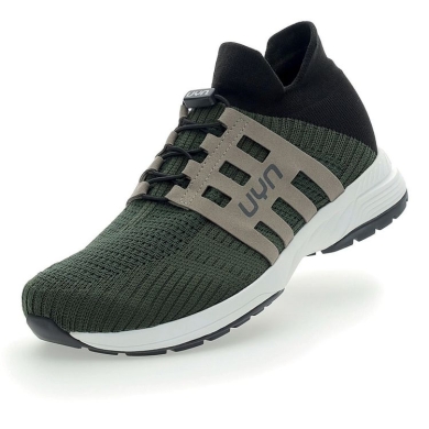 UYN Sneaker-Buty biegowe Nature Tune (wełna merino, elastyczne, bezszwowe) oliwkowe męskie