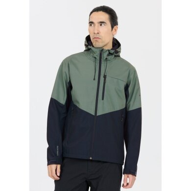 Kurtka softshell Whistler Rodney V2 W-PRO 8.000 (wiatroszczelna, oddychająca) zielona/navy niebieska męska