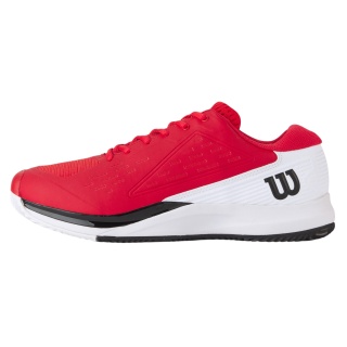 Buty tenisowe Wilson Rush Pro Ace Clay/Sandplatz (stabilność, 2E/szerokie) 2025 czerwono/białe męskie