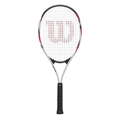 Wilson rakieta tenisowa Fusion XL 112in/274g/Rekreacyjna biała/czarna/czerwona - naciągnięta -