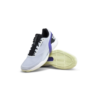 Buty tenisowe Wilson Rush Pro 5.0 na nawierzchnię ceglaną/sandową szare/czarne/fioletowe męskie