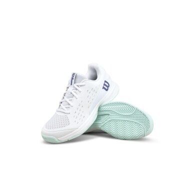 Buty tenisowe Wilson Rush Pro L Allcourt 2026 białe/niebieskie dziecięce