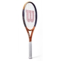 Wilson rakieta tenisowa Roland Garros Equipe HP 100in/286g/Allround 2025 brązowa/ciemnoniebieska - naciągnięta -