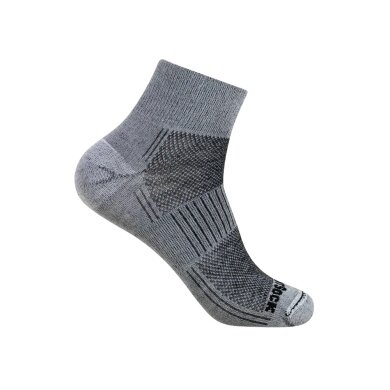 Skarpety wędrowne Wrightsock Quarter Merino Coolmesh II (cienkie, wełna merino) szare/dymne - 1 para
