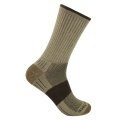 Skarpety Wrightsock Wandersocke Crew Escape (dodatkowe wzmocnienie frotte, średniej grubości) brązowo/khaki zielone - 1 para