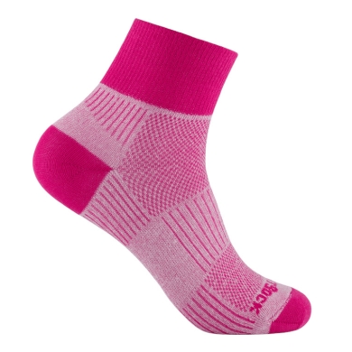 Skarpety sportowe Wrightsock Quarter Coolmesh II (cienkie, oddychające, wygodne) różowe damskie - 1 para