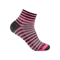 Skarpety sportowe Wrightsock Quarter Coolmesh II (cienkie, oddychające, wygodne) różowo/czarno/białe - 1 para