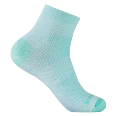 Skarpety sportowe Wrightsock Quarter Coolmesh II (cienkie, oddychające, wygodne) jasna zieleń damskie - 1 para