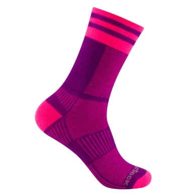 Skarpety sportowe Wrightsock Crew Coolmesh II (cienkie, oddychające, wygodne) różowe damskie - 1 para
