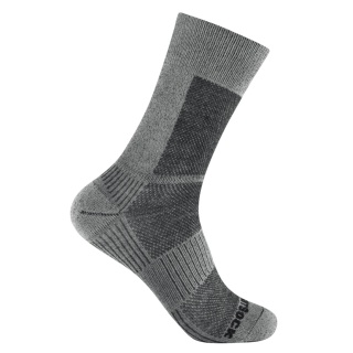 Skarpety Wrightsock Wandersocke Crew Merino Coolmesh II (cienkie, wełna merino) szare - 1 para