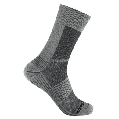 Skarpety Wrightsock Wandersocke Crew Merino Coolmesh II (cienkie, wełna merino) szare - 1 para