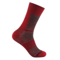Skarpety Wrightsock Wandersocke Crew Merino Coolmesh II (cienkie, wełna merino) czerwone - 1 para