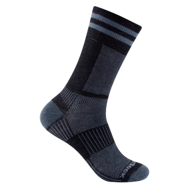 Skarpety sportowe Wrightsock Crew Coolmesh II (cienkie, oddychające, wygodne) czarne/szare - 1 para
