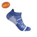 Skarpety sportowe Wrightsock Sneaker Coolmesh II (z funkcją stabilizującą) kobaltowe - 1 para