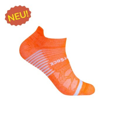 Skarpety sportowe Wrightsock Sneaker Coolmesh II (z funkcją stabilizującą) pomarańczowe - 1 para