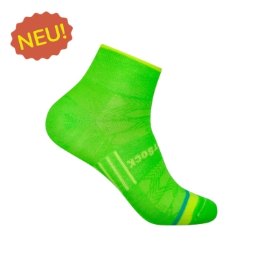 Skarpety sportowe Wrightsock Quarter Coolmesh II (cienkie, oddychające, wygodne) limonkowe - 1 para