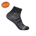 Skarpety sportowe Wrightsock Quarter Coolmesh II (cienkie, oddychające, wygodne) czarne/szaro-perłowe - 1 para