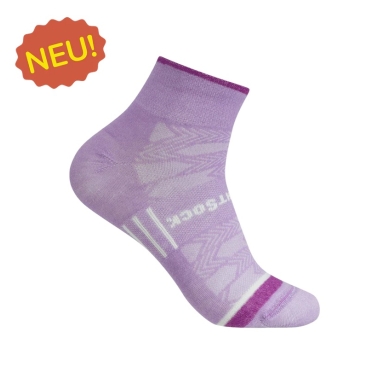 Skarpety sportowe Wrightsock Quarter Coolmesh II (cienkie, oddychające, wygodne) jasny fiolet - 1 para