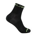 Skarpety sportowe Wrightsock Quarter Plus Coolmesh II (oddychające, wygodne) czarne/lime - 1 para