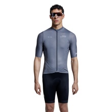 Koszulka rowerowa X-Bionic Corefusion Ride Jersey (zamek błyskawiczny z przodu, 3 kieszenie z tyłu, oddychająca) szara męska
