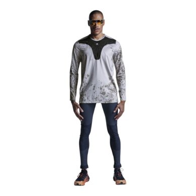 X-Bionic Koszulka biegowa z długim rękawem Corefusion Run Shirt LS (ultralekka, hybrydowa regulacja wilgotności) piasek/ziemia męska