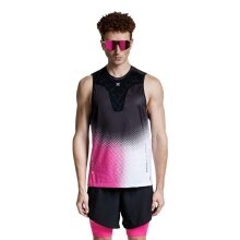 X-Bionic Męski Tanktop do biegania Corefusion Run czarny/neonowy różowy/biały
