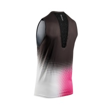 X-Bionic Męski Tanktop do biegania Corefusion Run czarny/neonowy różowy/biały