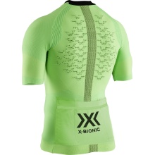 X-Bionic Koszulka Rowerowa Full-Zip The Trick 4.0 Krótki Rękaw limonkowa Męska