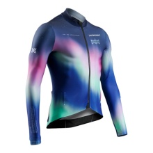 X-Bionic kurtka rowerowa Corefusion Ride Jersey (3 tylne kieszenie, optymalna swoboda ruchów) niebieska/kolorowa męska