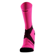 X-Socks skarpetki rowerowe Bike Expert Crew 2025 fluo różowy/czarny męskie - 1 para