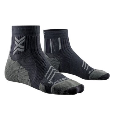 Skarpety biegowe X-Socks Run Expert Ankle czarne/charcoal szare męskie - 1 para